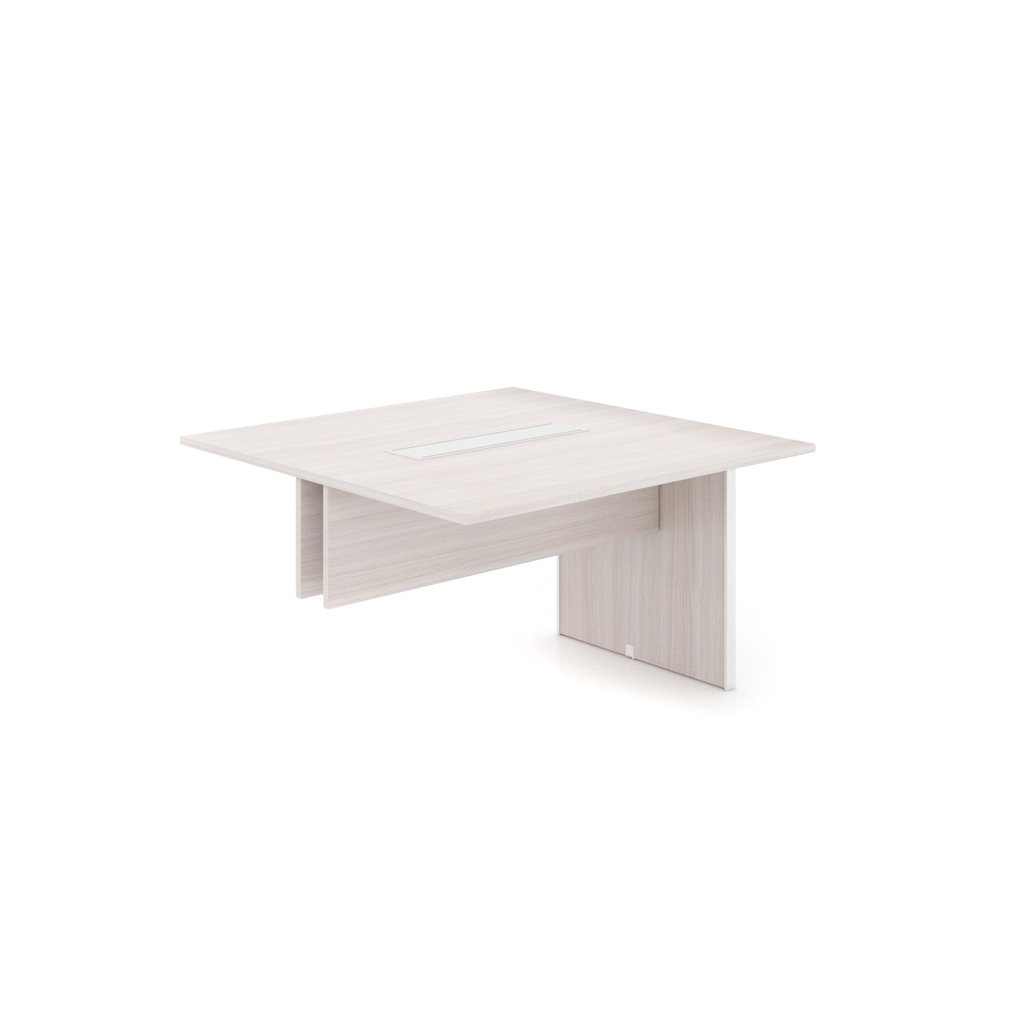 4' Laminate Extension for Conference Table Blanc de Gris