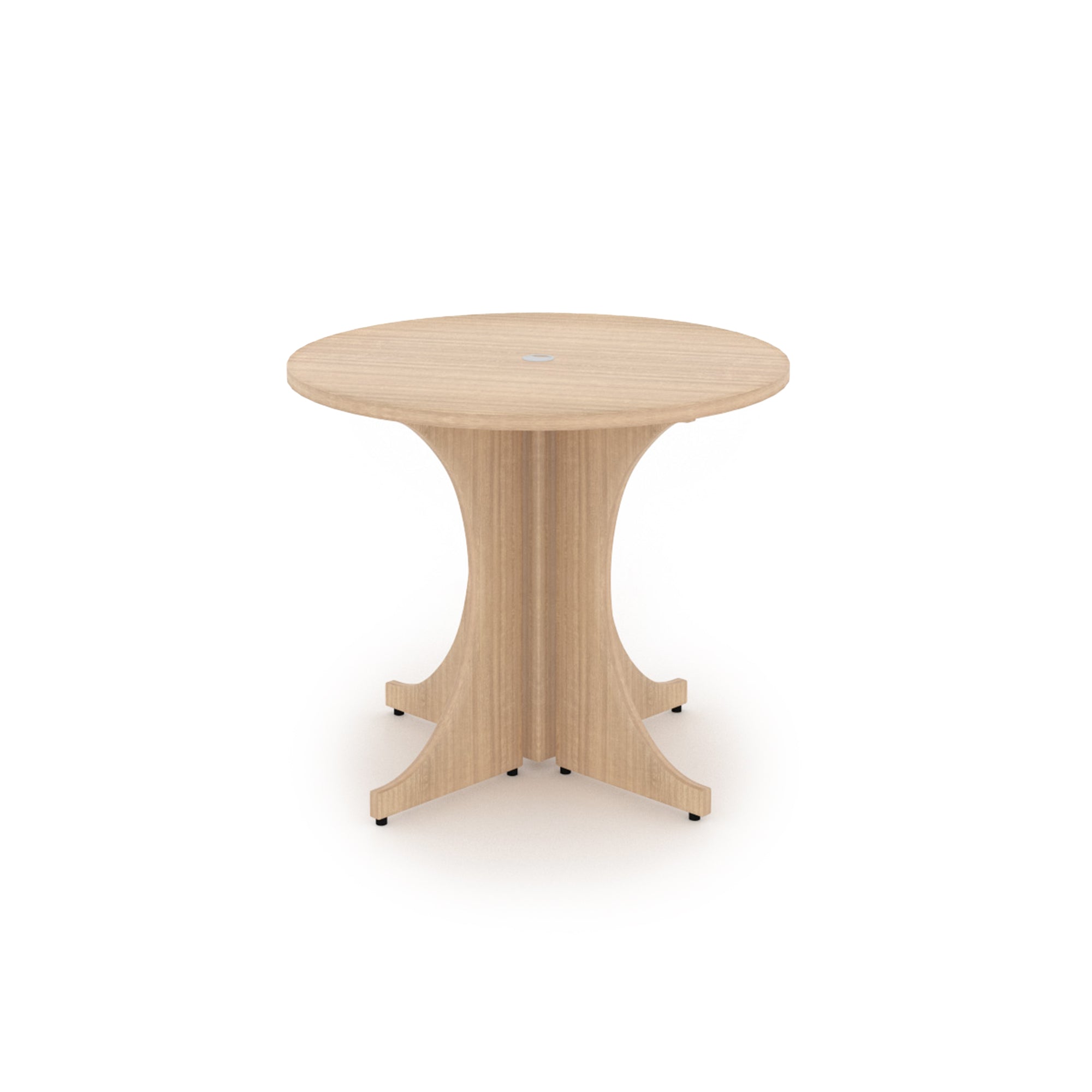 Small Round Laminate Conference Table with X-base 36" Miele