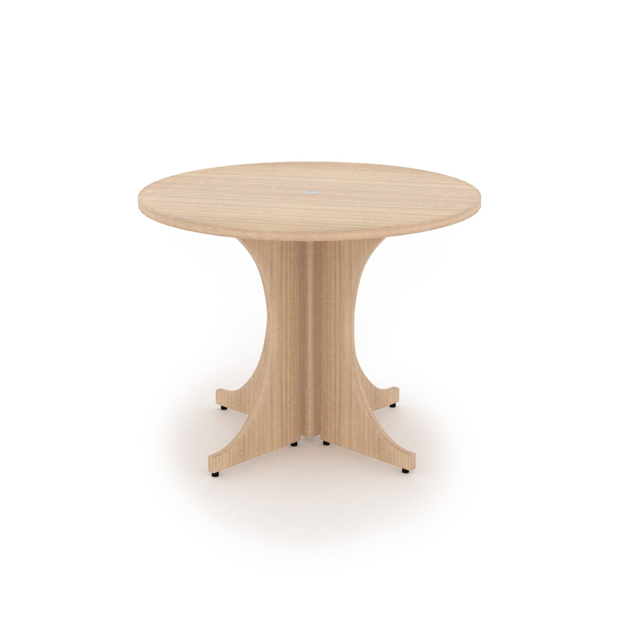 Medium Round Laminate Conference Table with X-base 42" Miele