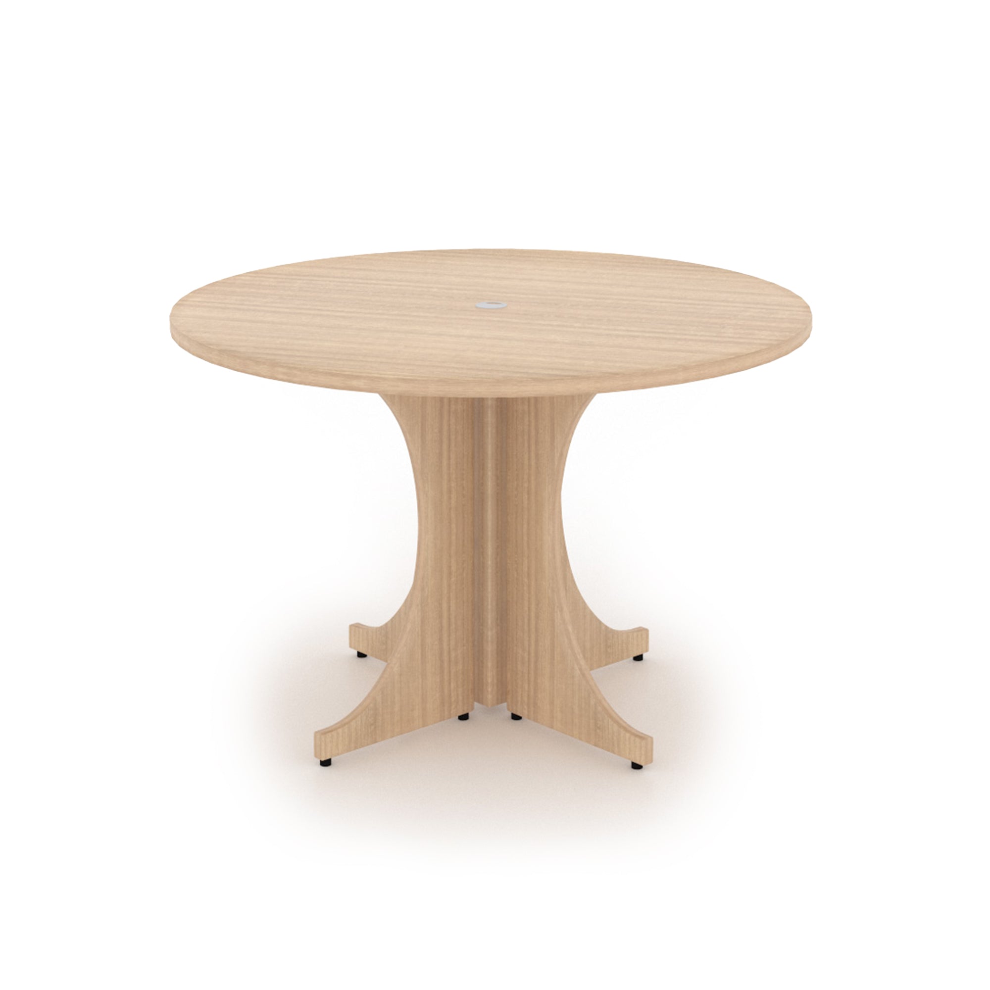 Large Round Laminate Conference Table with X-base 48" Miele