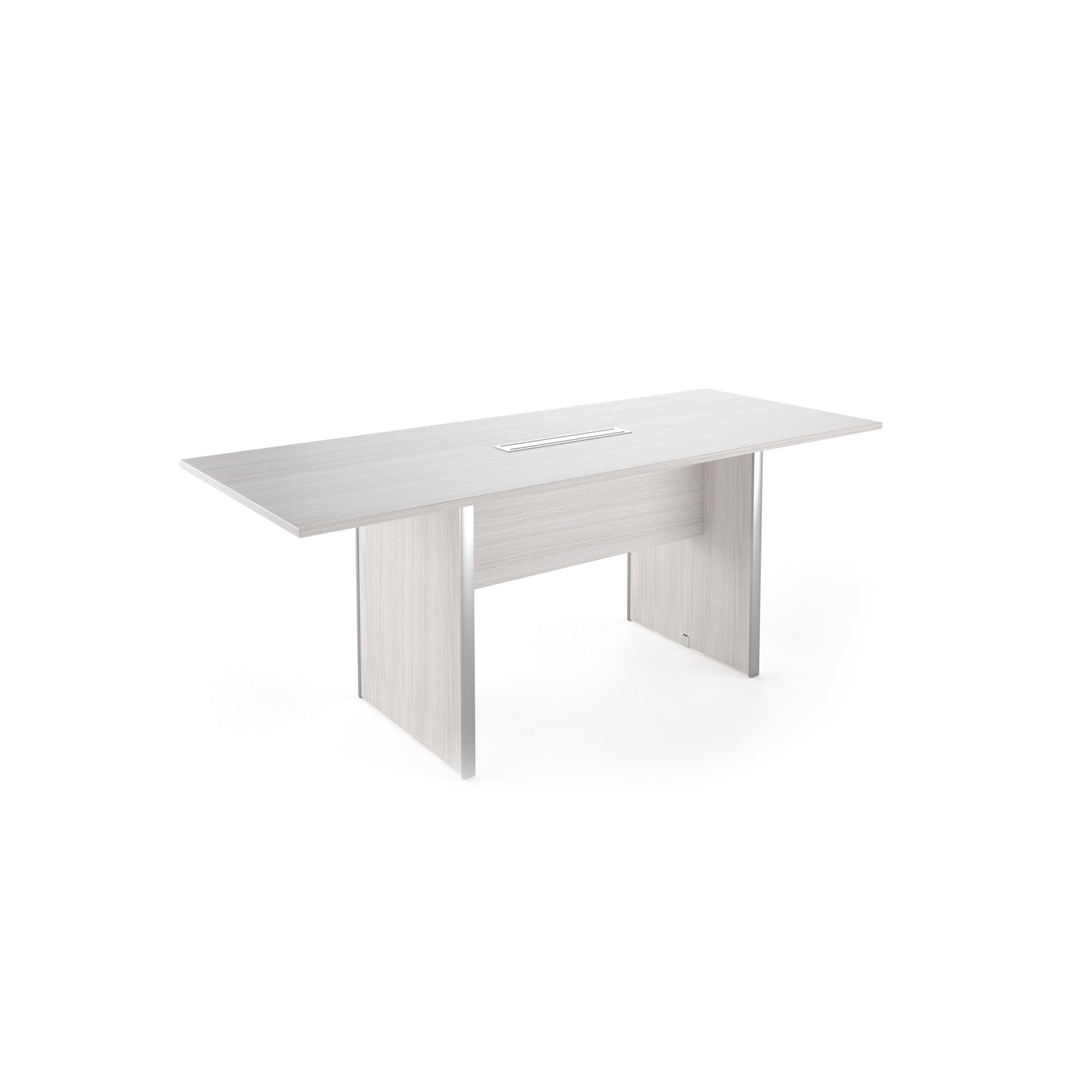 Rectangular Laminate Conference Table Blanc de Gris