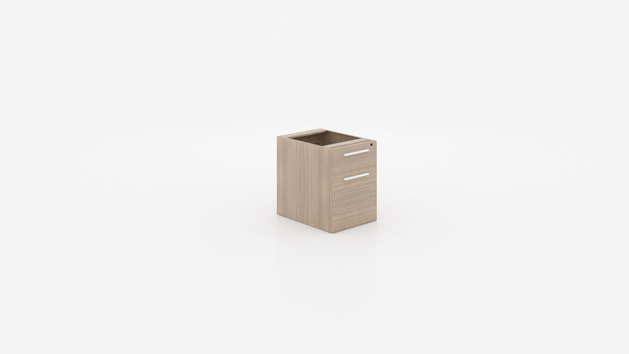 Deluxe 2 Drawer Hanging Storage Cabinet Pedestal Noce