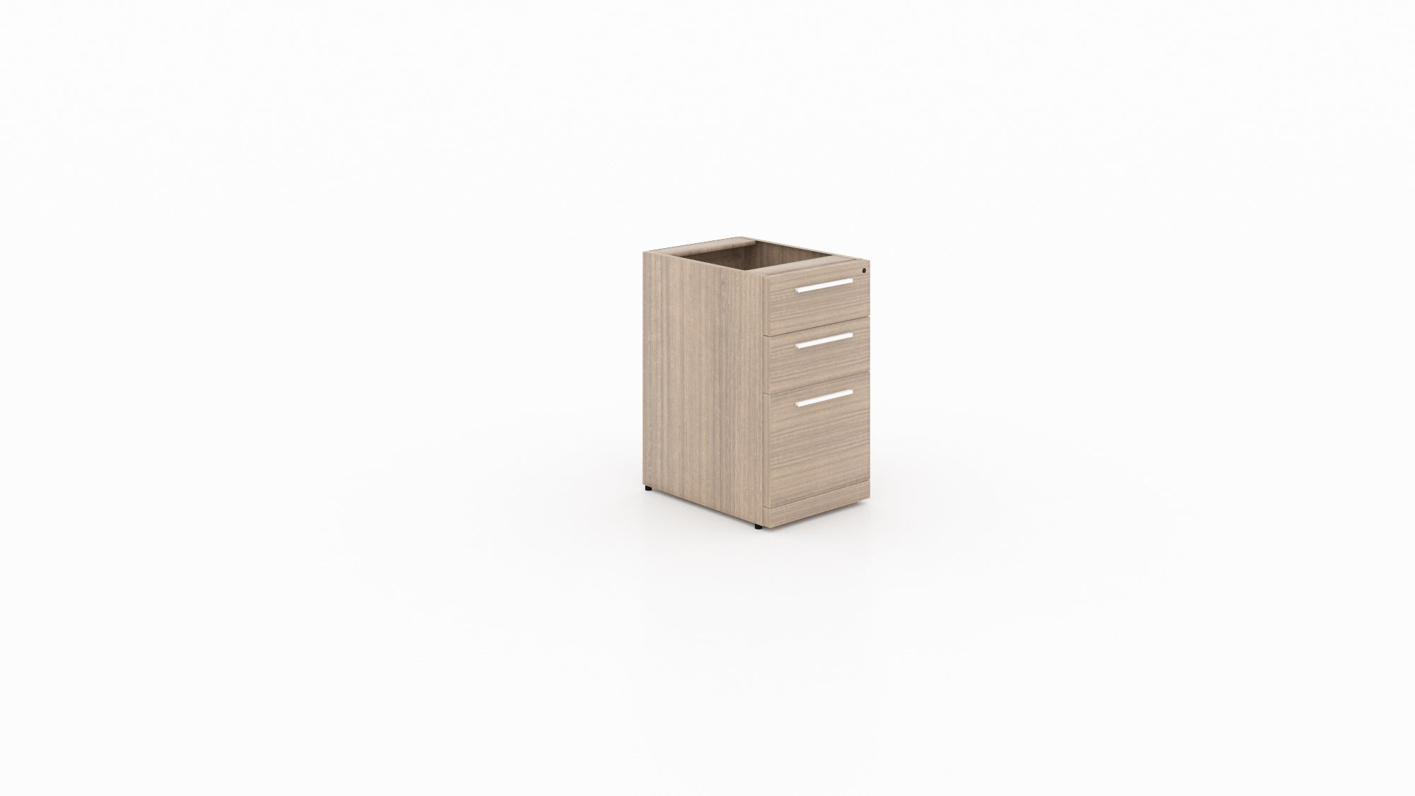 Deluxe 3 Drawer Storage Cabinet Pedestal Noce