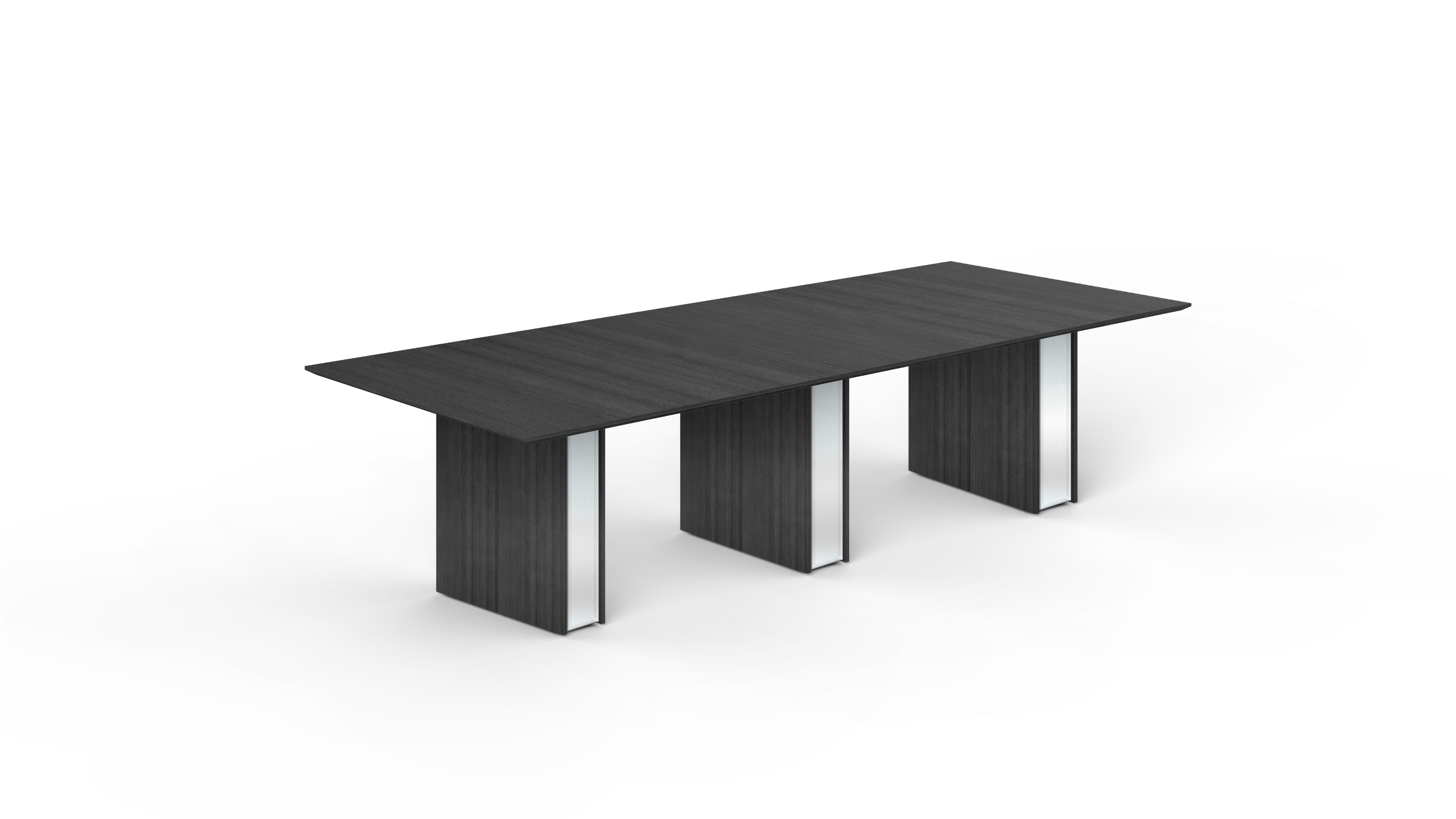 10' Coltello Conference Table with Bicci legs, Grigio
