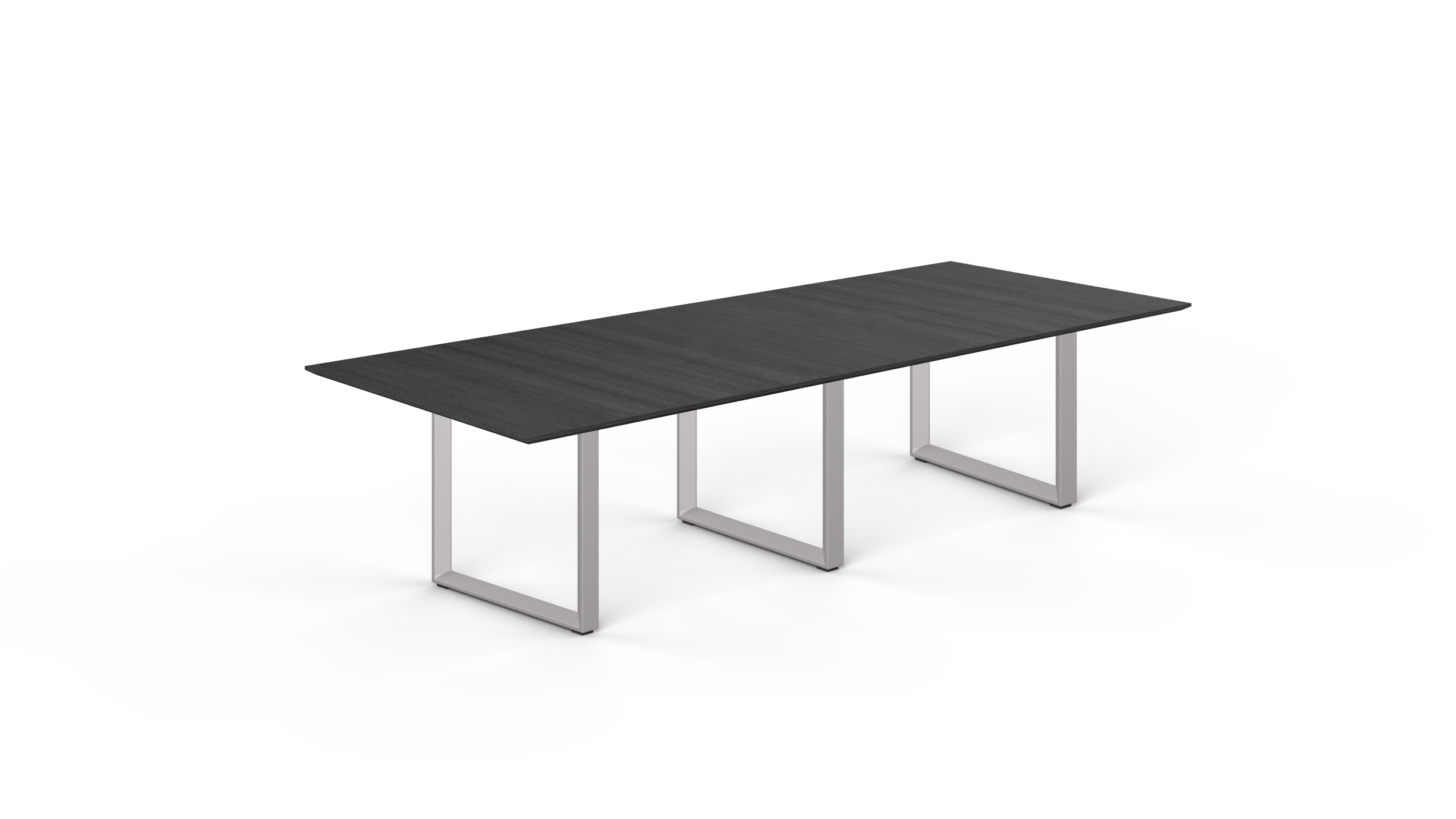 10' Coltello Conference Table with Grey Veloce legs, Grigio