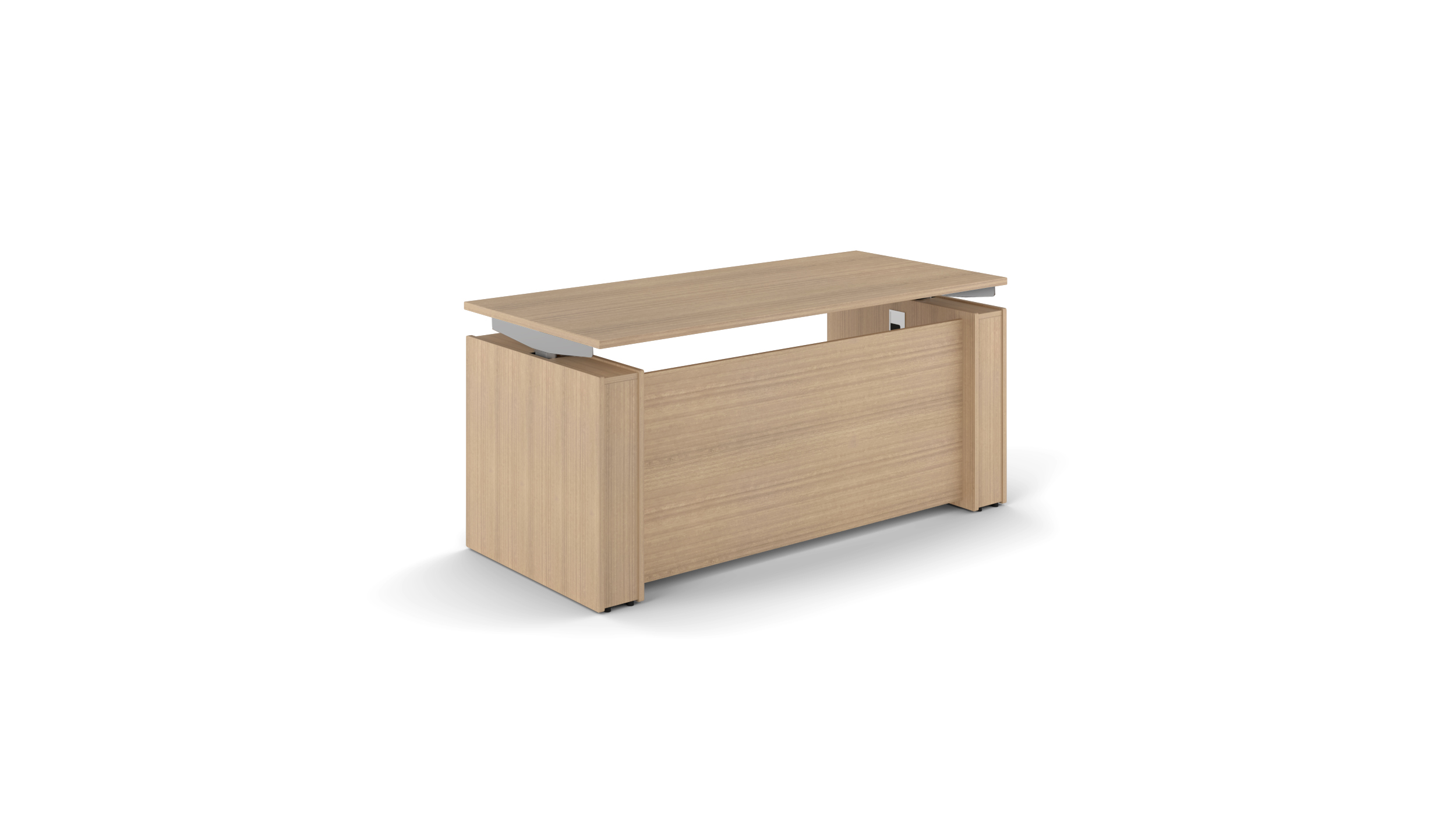 Elevare Height-Adjustable Desk with Copertina Leg Covers - Miele