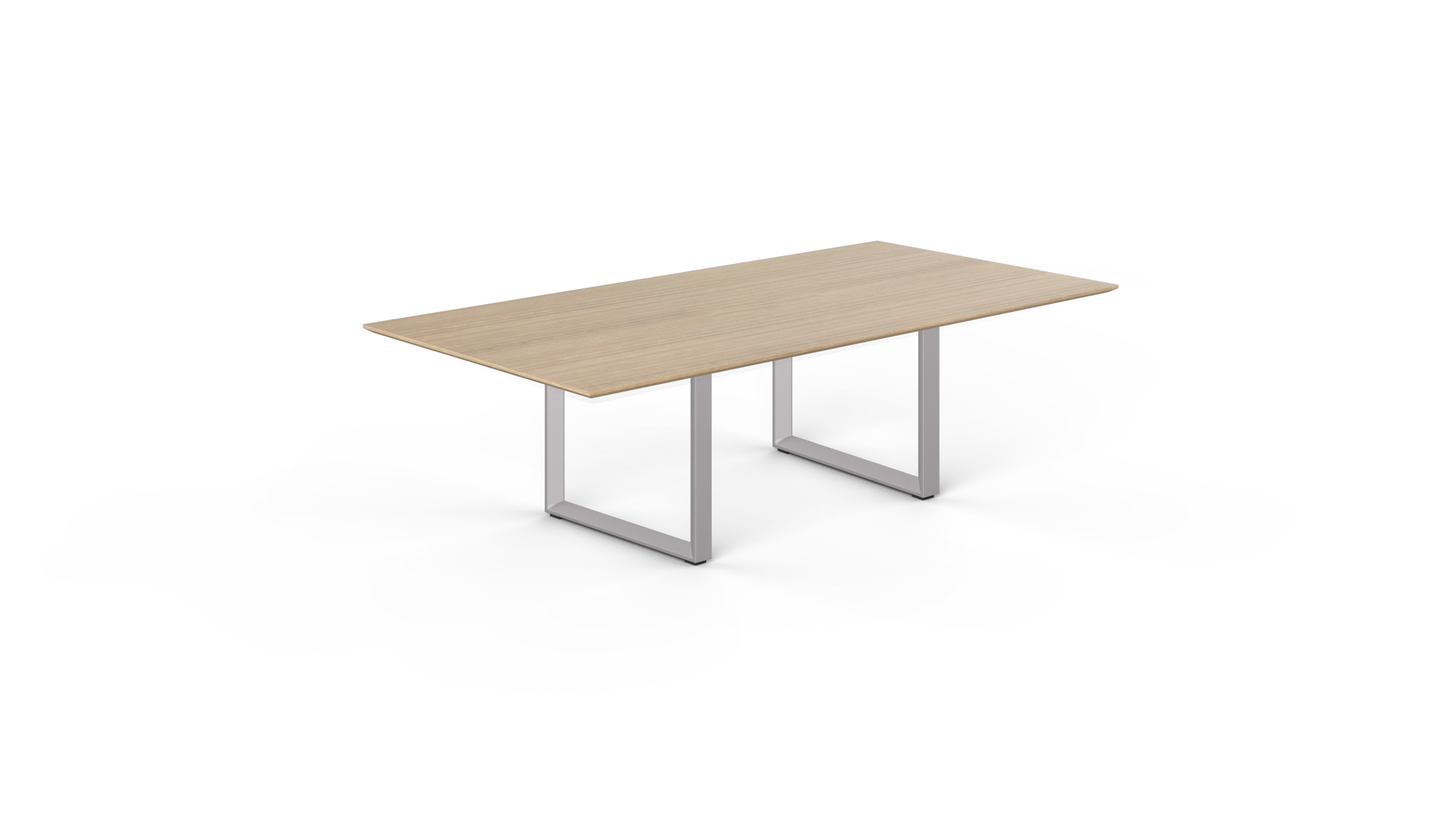 8' Coltello Conference Table with Grey Veloce legs, Miele