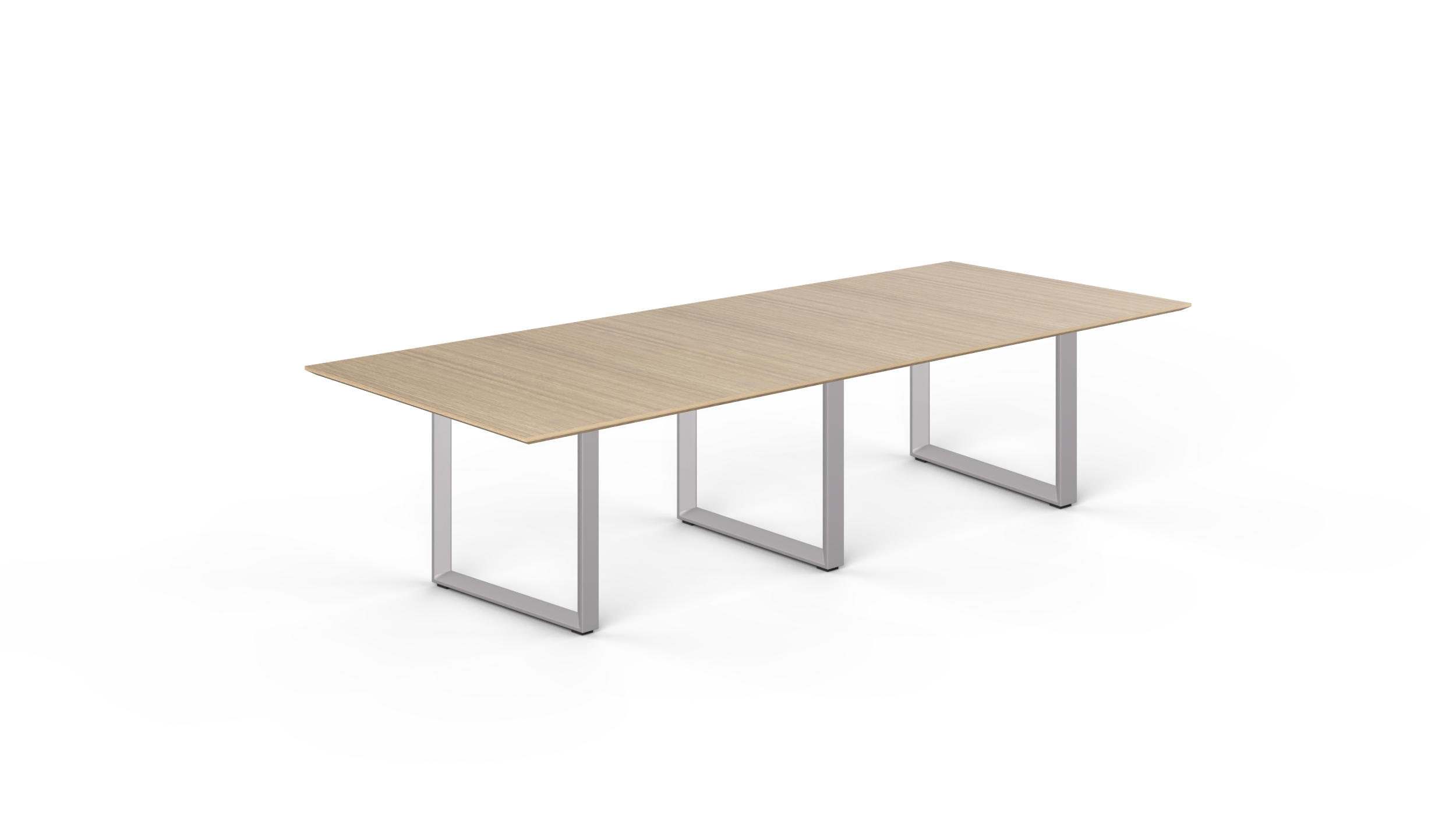 10' Coltello Conference Table with Grey Veloce legs, Miele