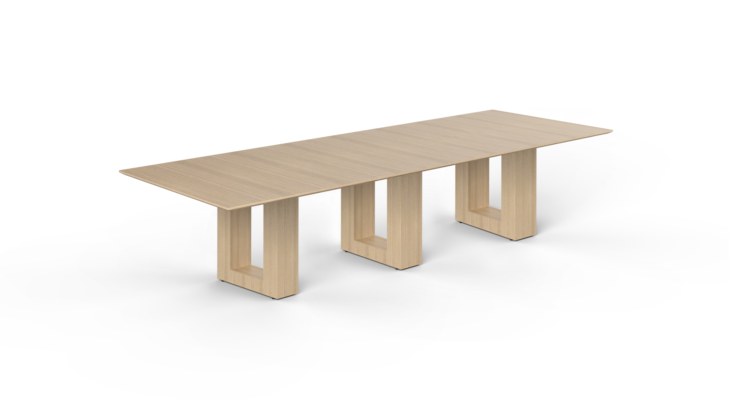 12' Coltello Conference Table with Aureola legs, Miele
