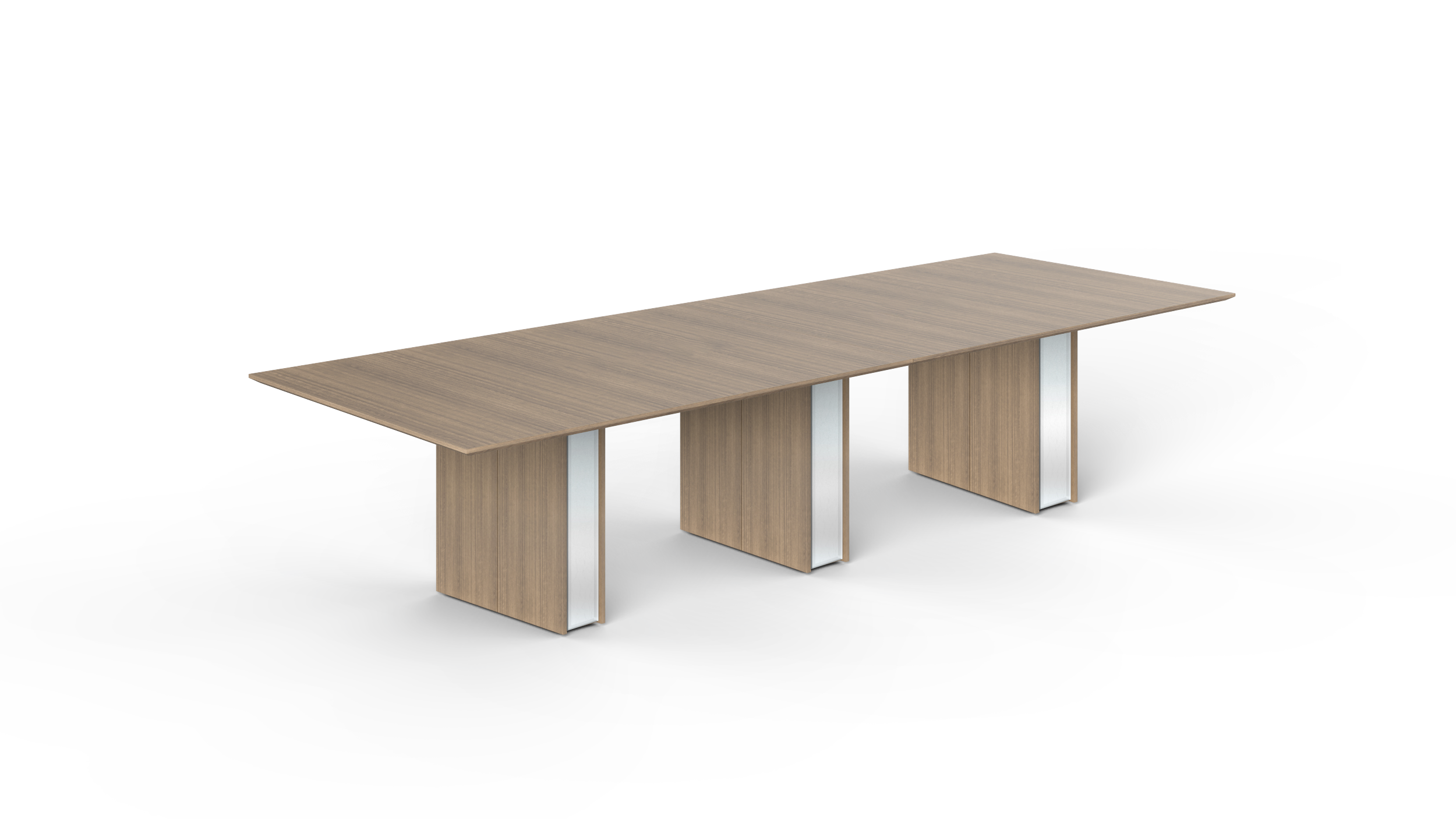 12' Coltello Conference Table with Bicci Base, Noce