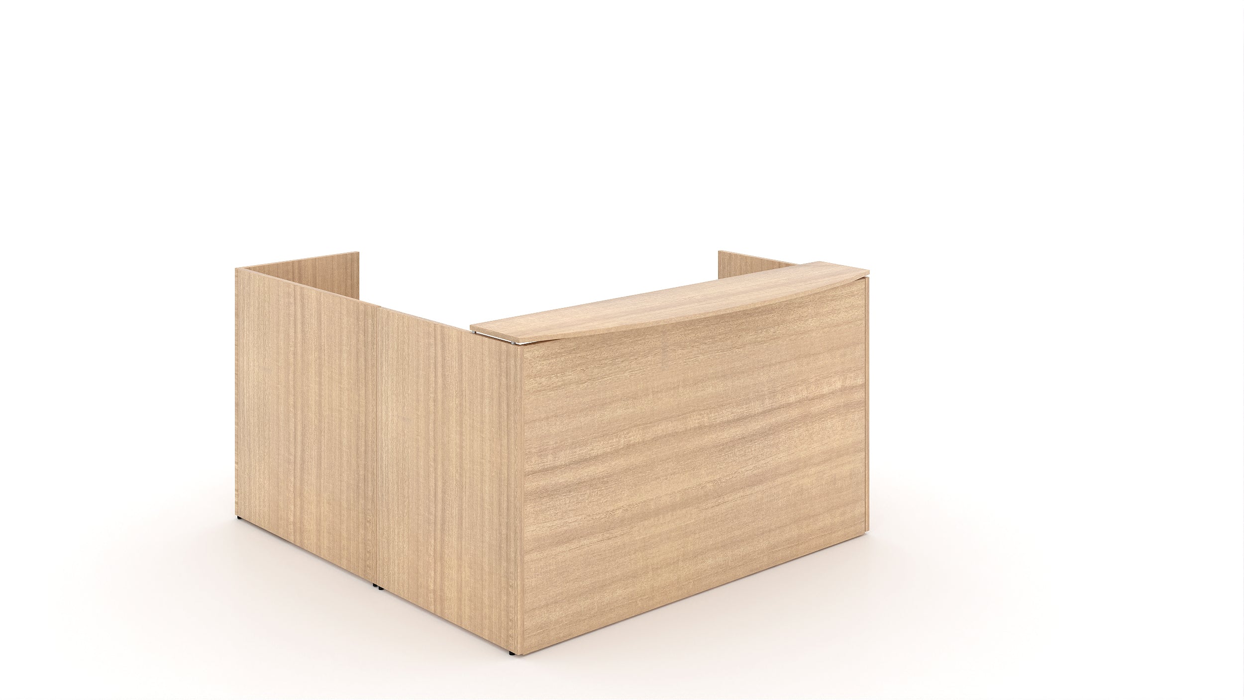 L-Shape Reception with Laminate Top Miele