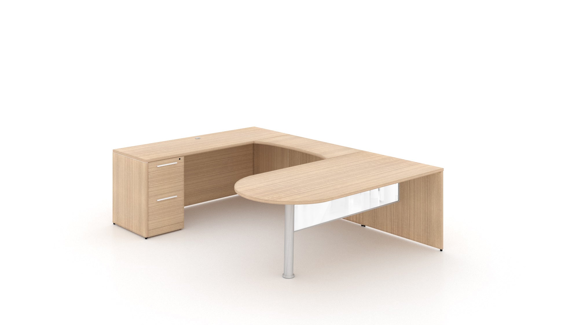 U-Shape Bullet End Desk Miele
