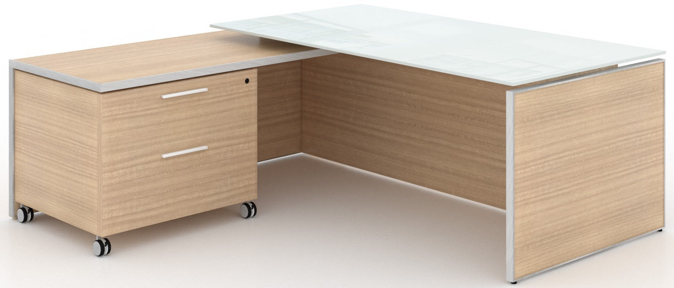 Executive Desk with Glass Top