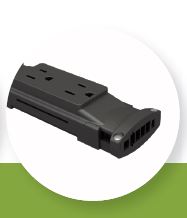 Duplex Electrical Receptacle Block