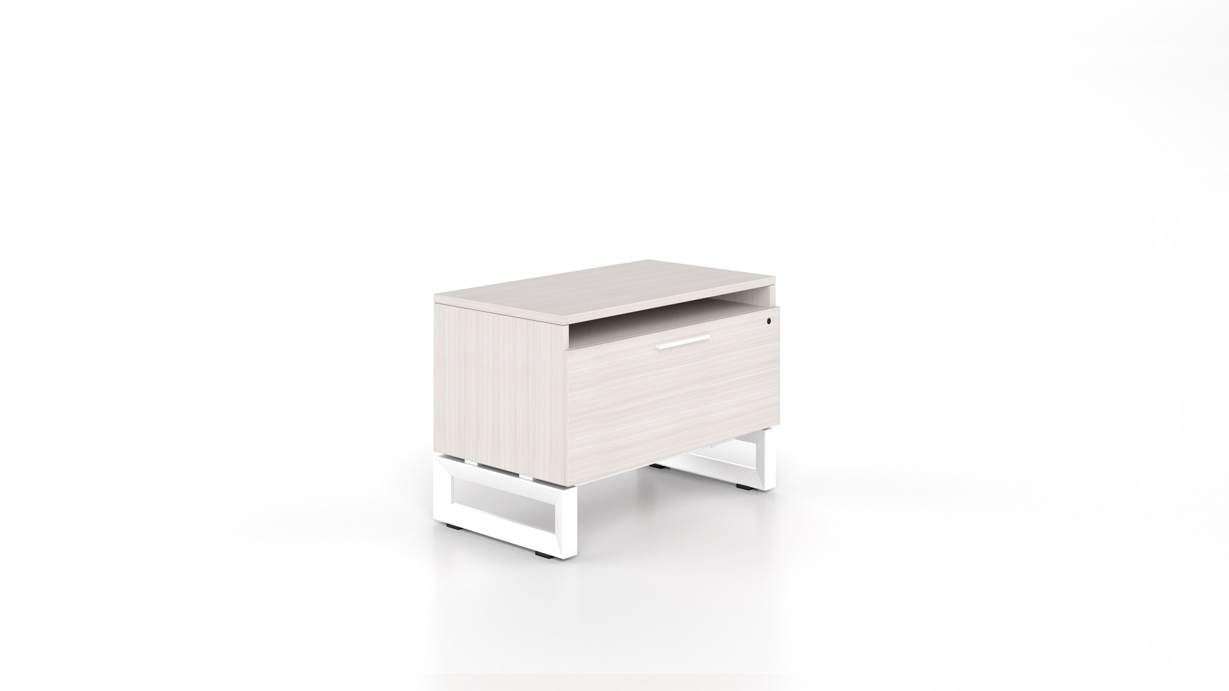 Veloce Lateral Storage File White Frame Blanc de Gris
