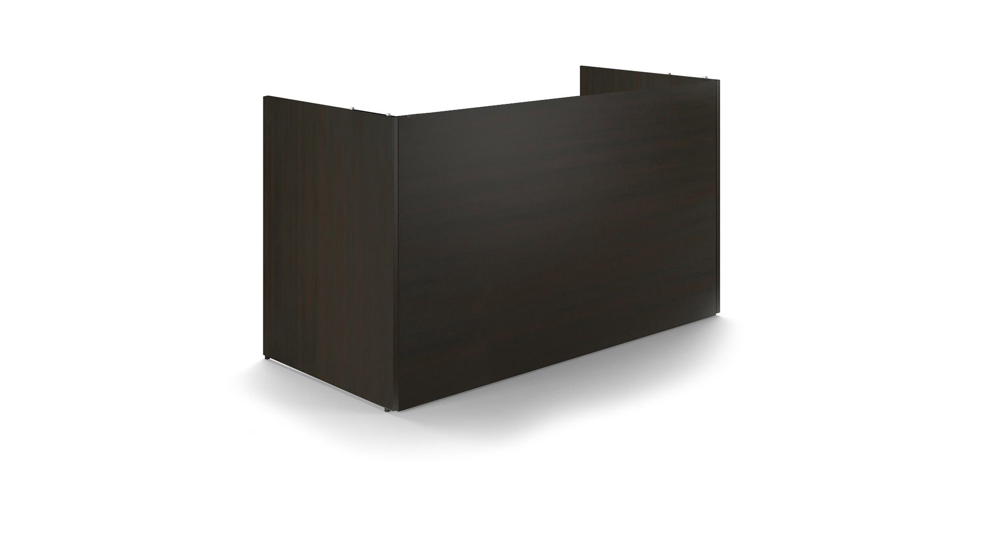 Single Person Reception Shell without Top Espresso