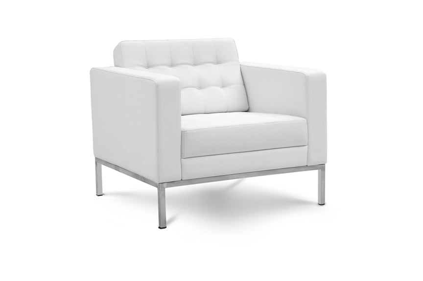 Piazza Lounge Chair White
