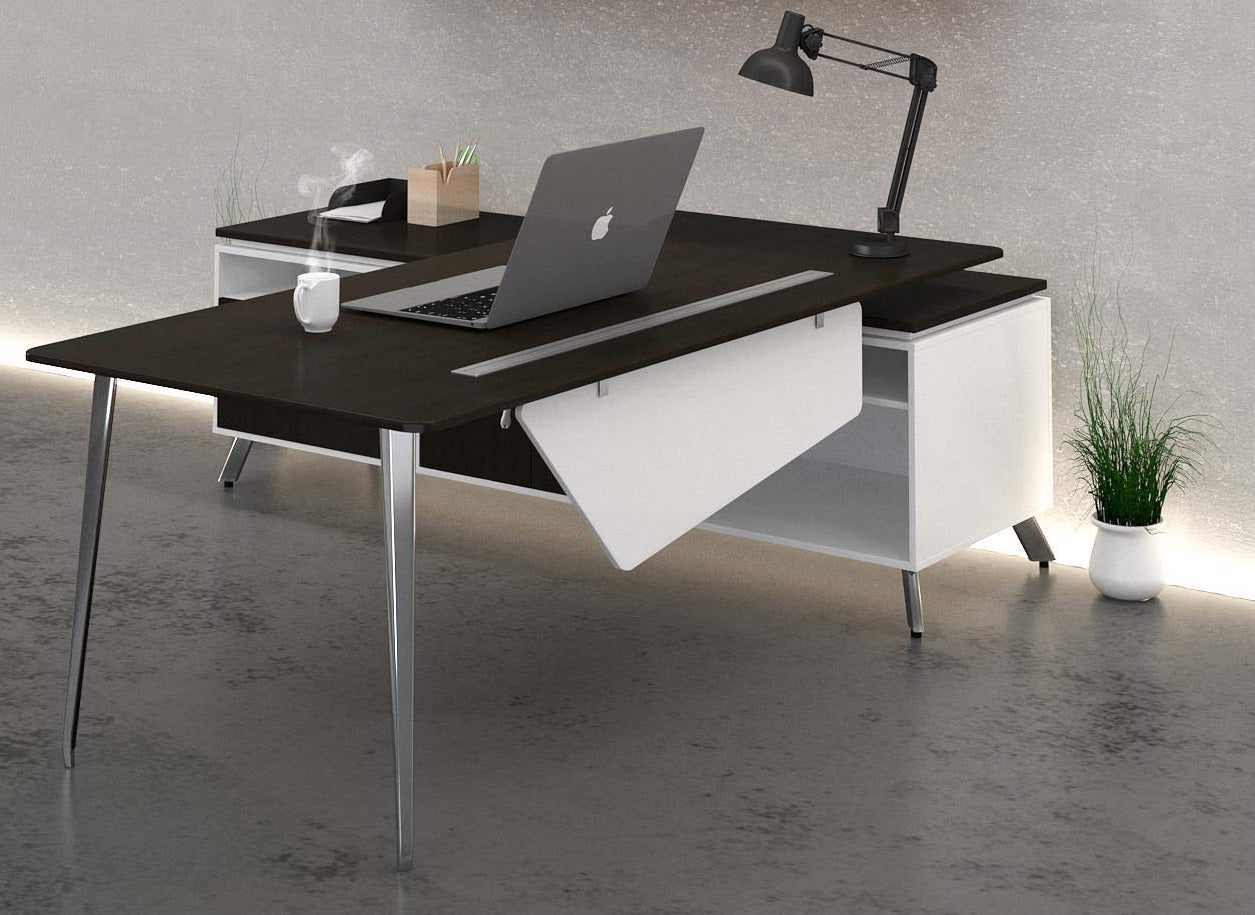 Onesuite Desk with Credenza Return