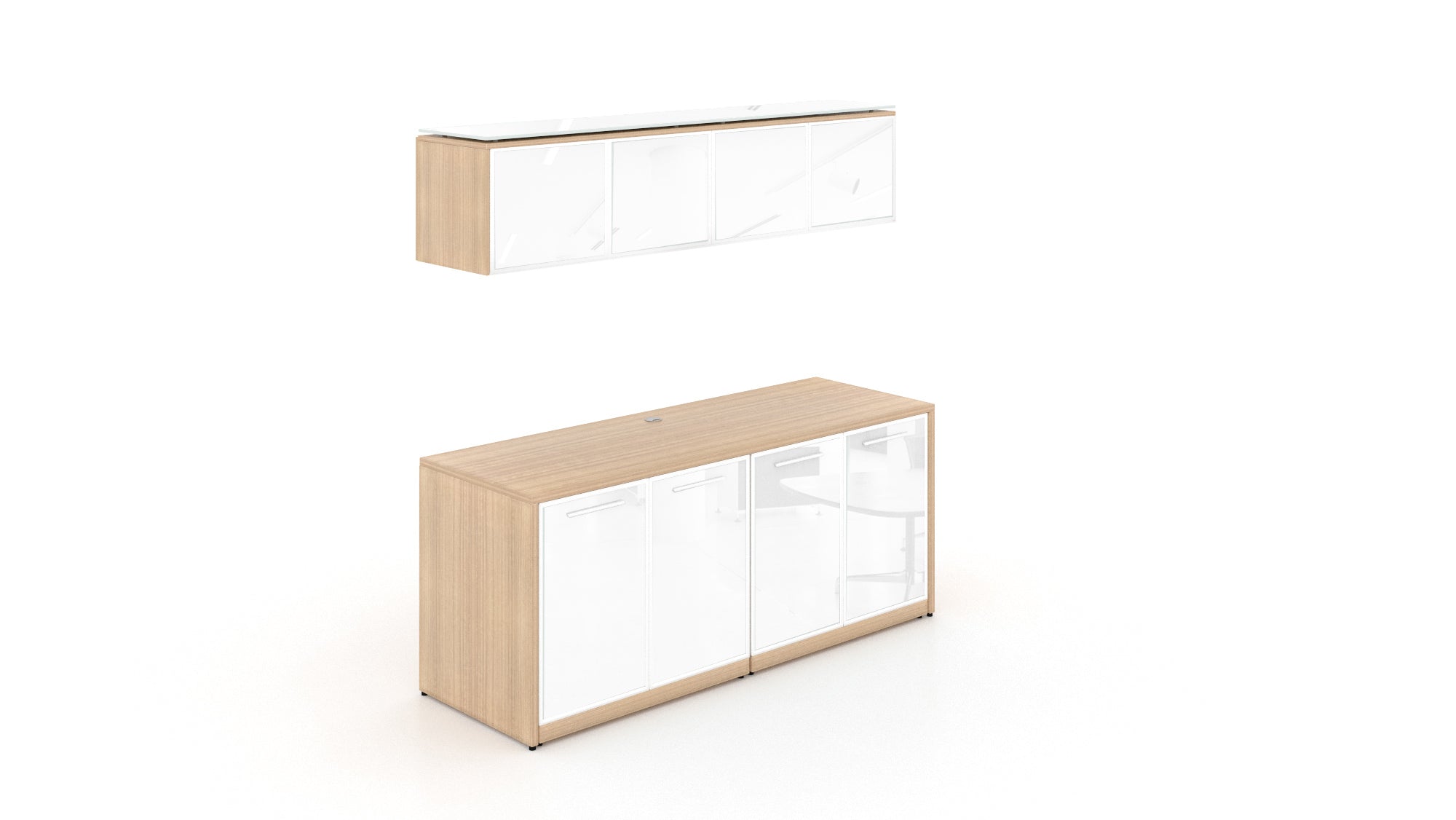 Double Credenza with Glass Doors Miele