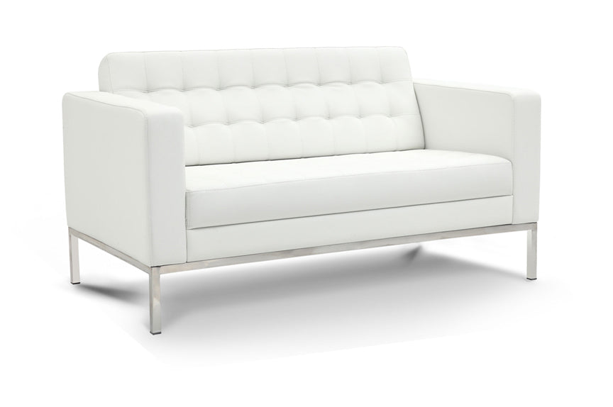 Piazza Love Seat White