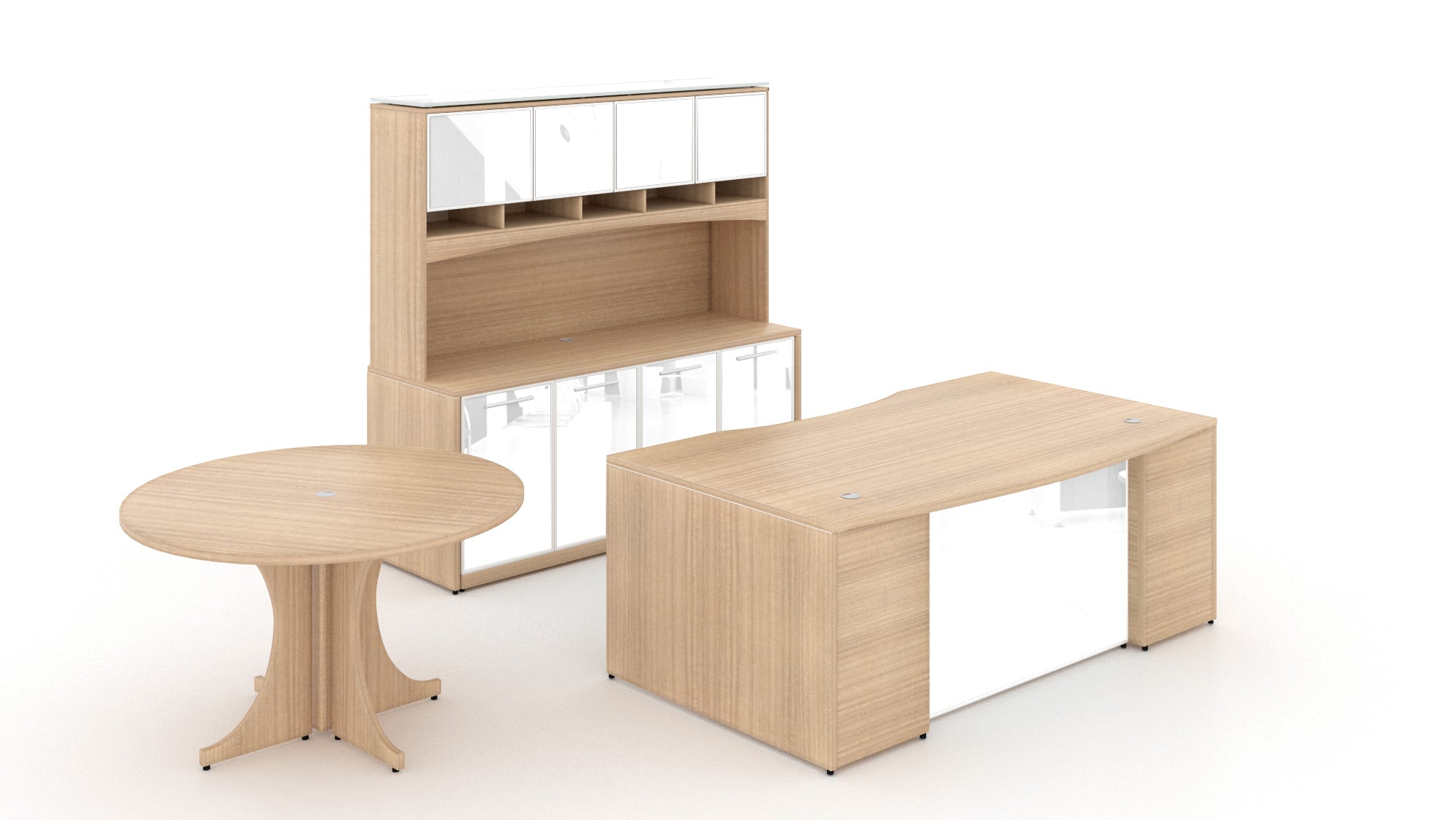 Executive Suite Layout with Glass Doors and Modesty Panel Miele