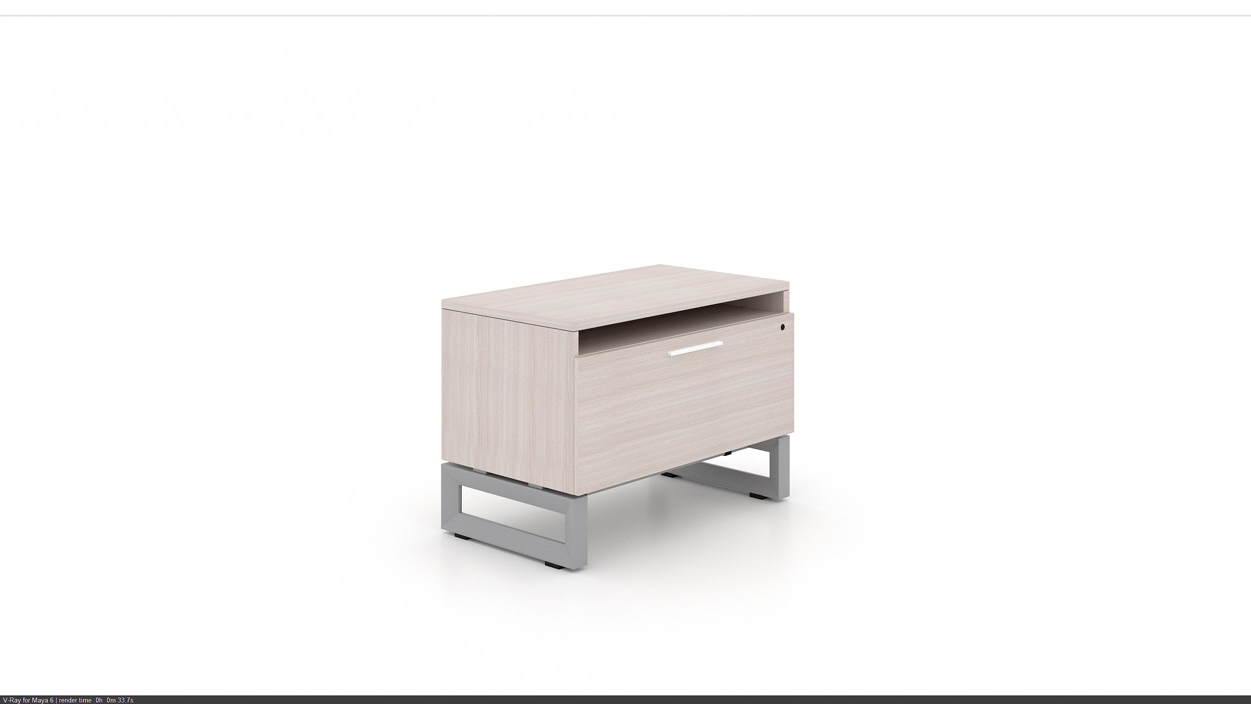 Veloce Lateral Storage File Black Frame Blanc de Gris