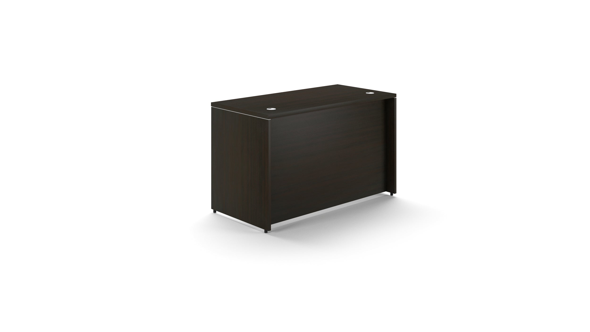 Small Rectangular Desk Shell Espresso