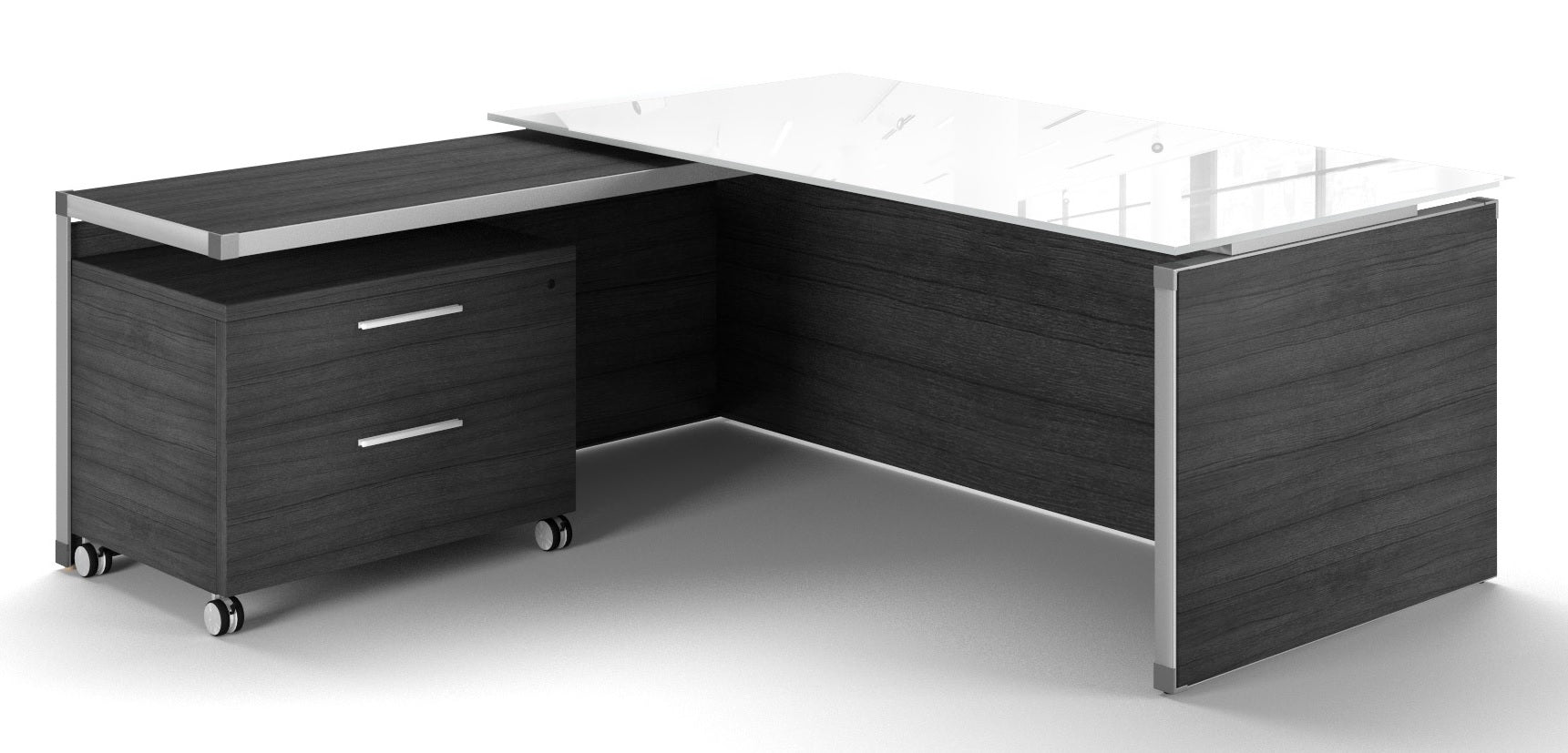 Executive Desk with Glass Top