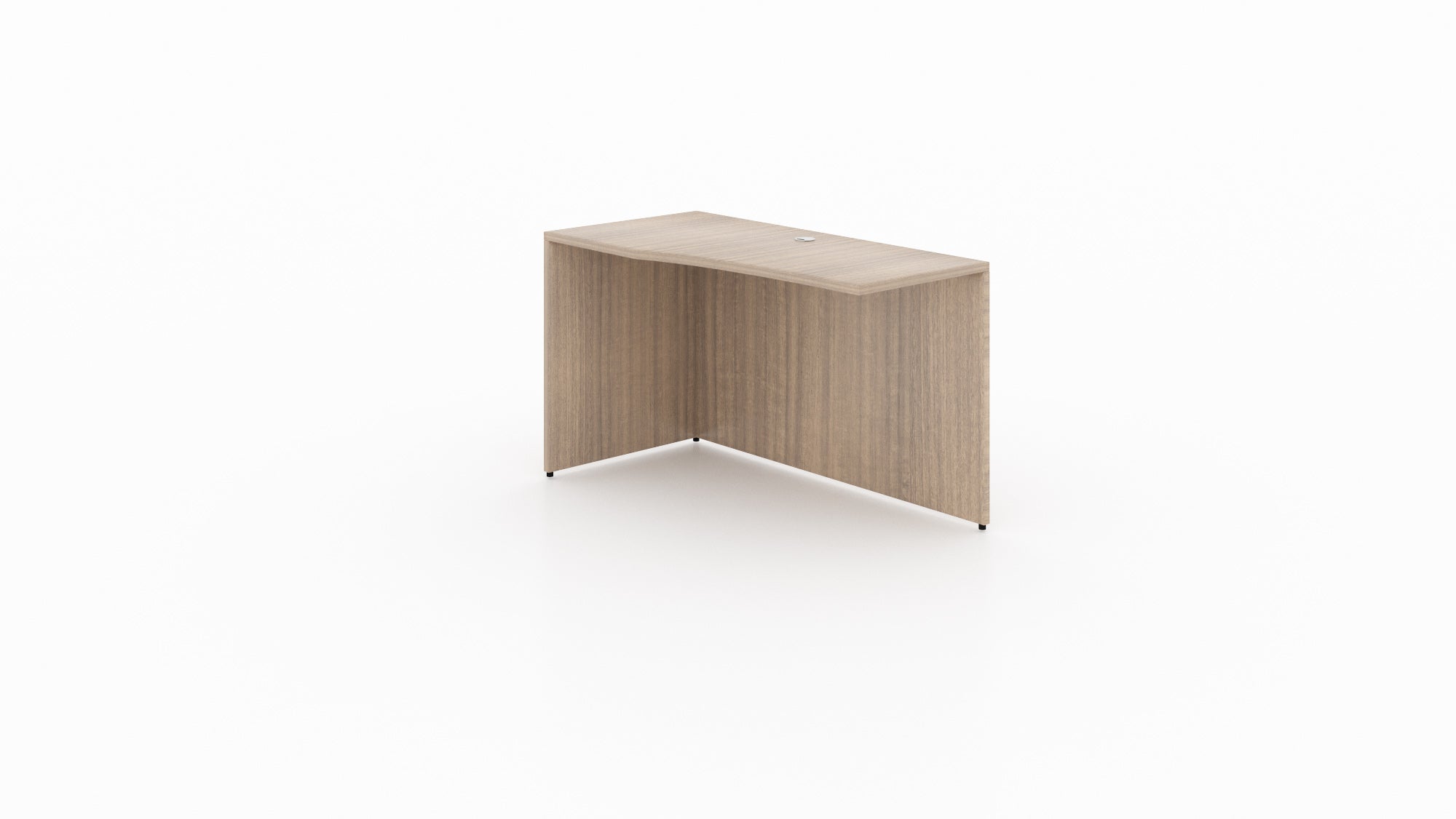 48" Angled Left Desk Return Noce