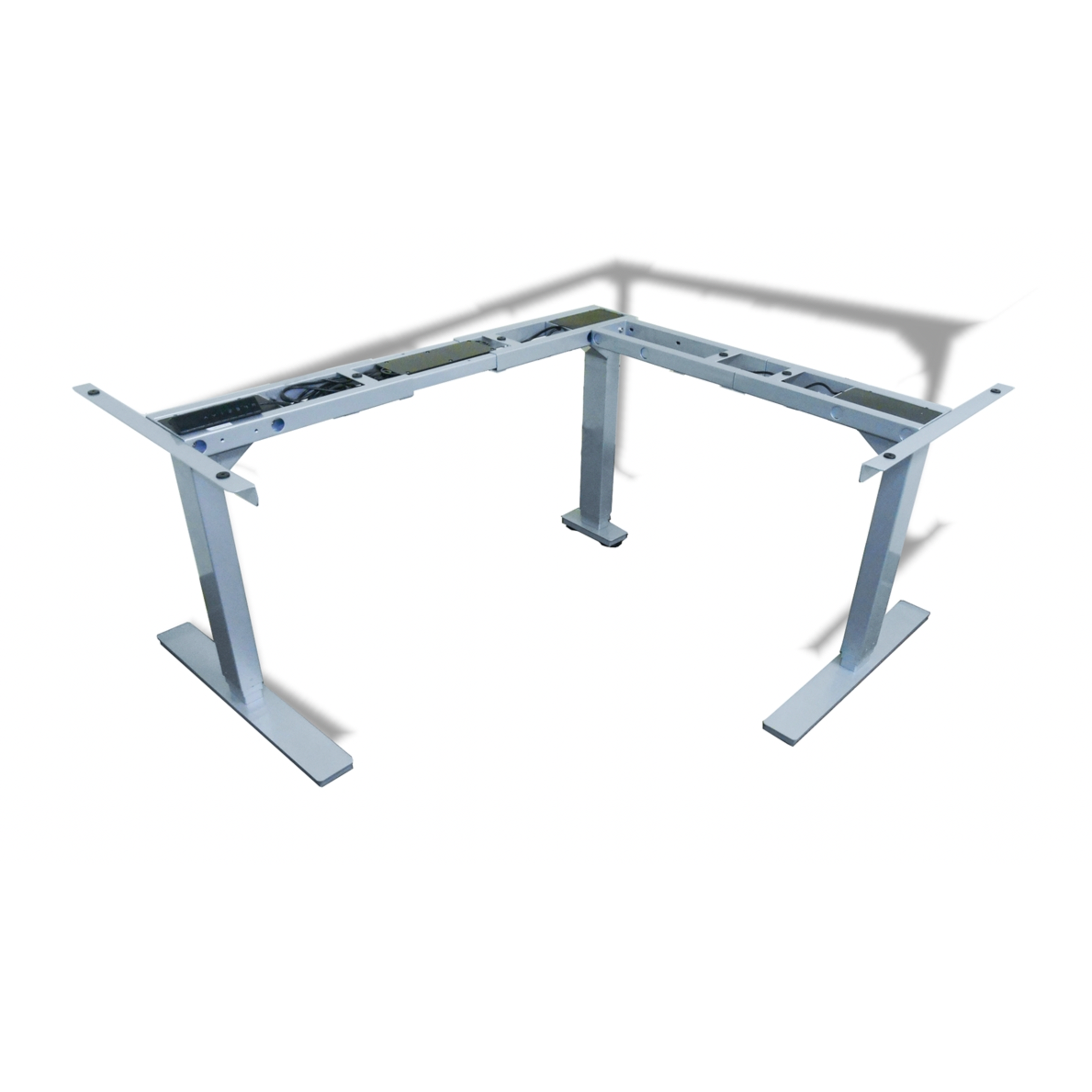 Powered Table Base Three Stage 3 Motor 90 degree (Silver) Frame Only