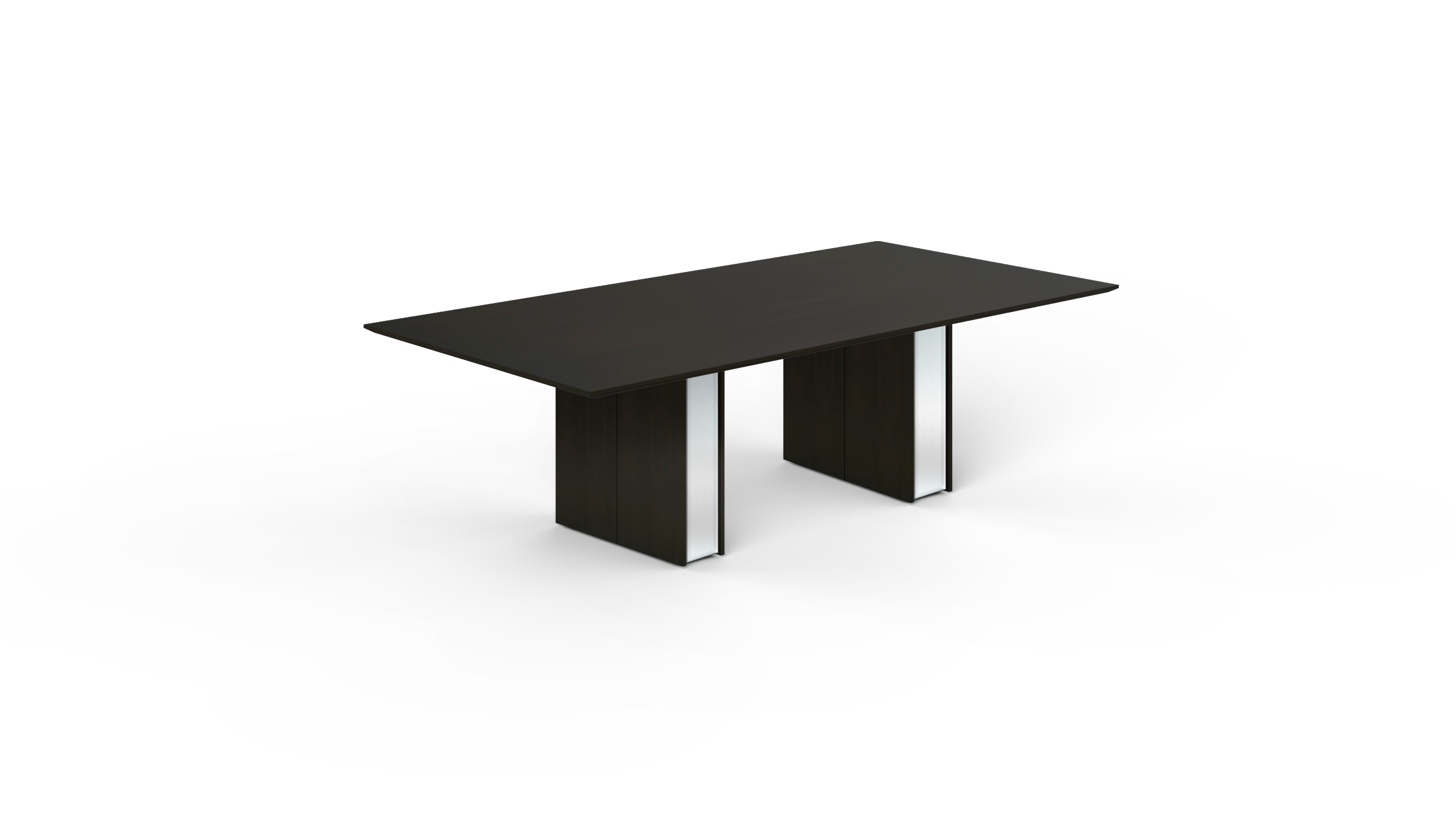8' Coltello Conference Table with Bicci legs, Espresso