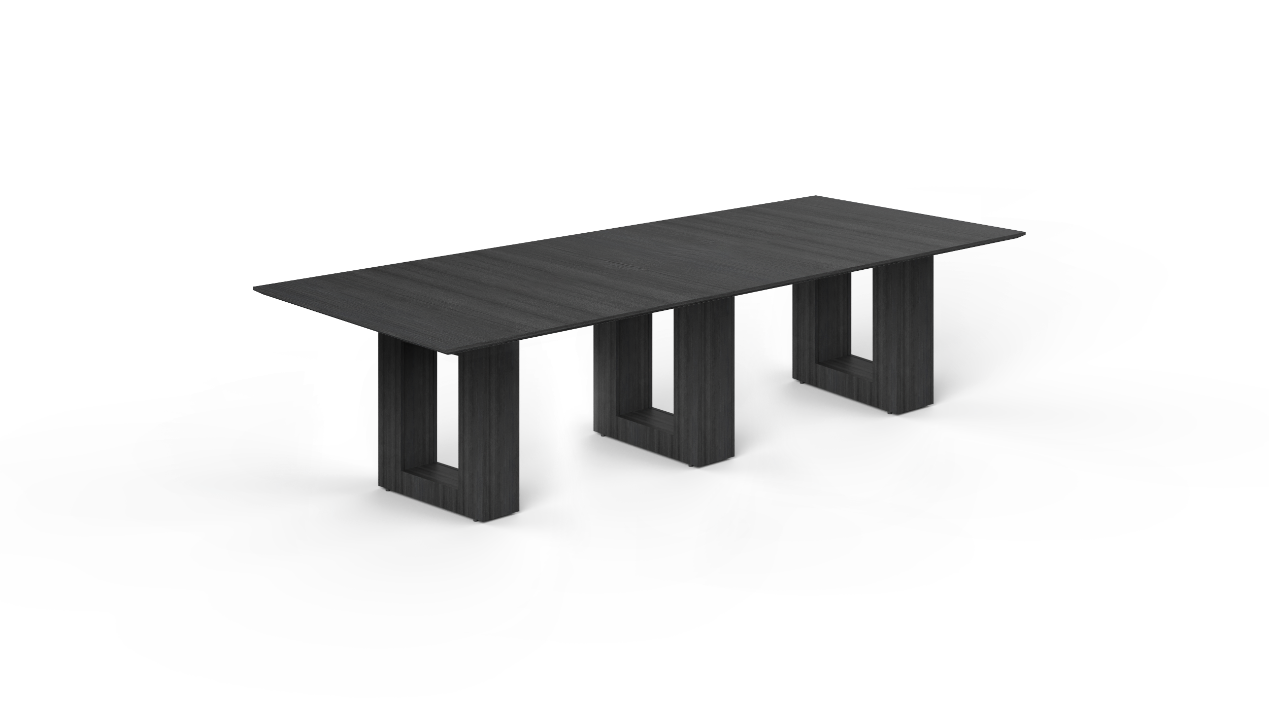 10' Coltello Conference Table with Aureola legs, Grigio