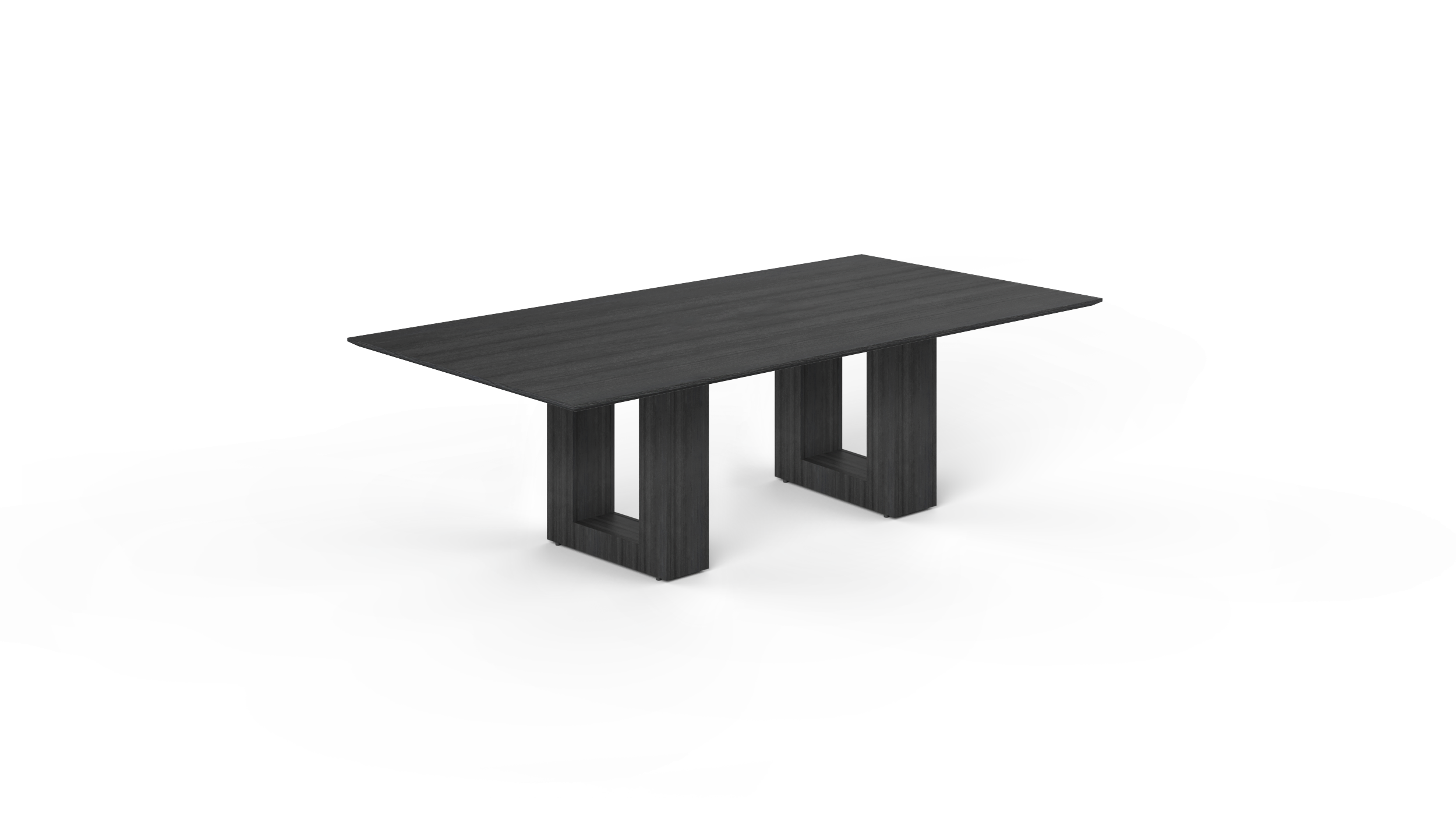 8' Coltello Conference Table with Aureola legs, Grigio