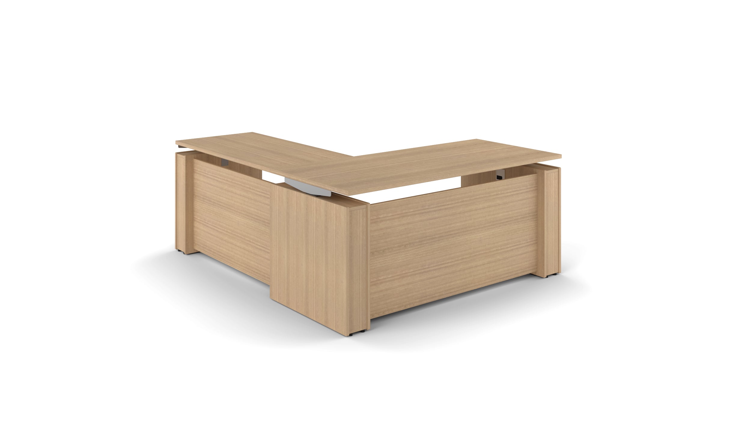 L-Shaped Elevare Electric Height Adjustable Desk Frame - Miele