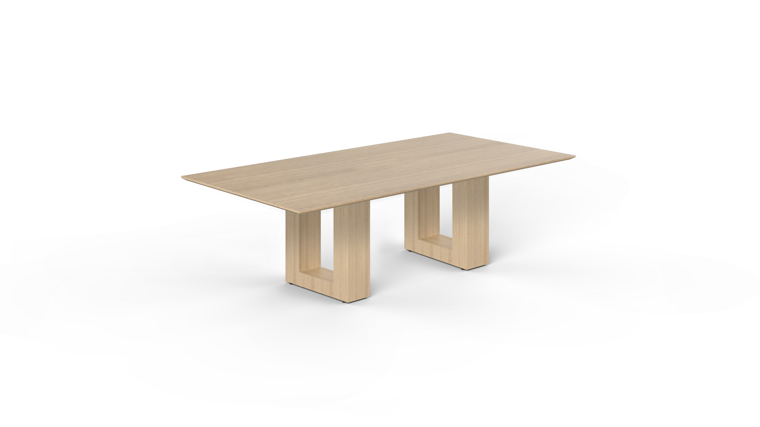 8' Coltello Conference Table with Aureola legs, Miele