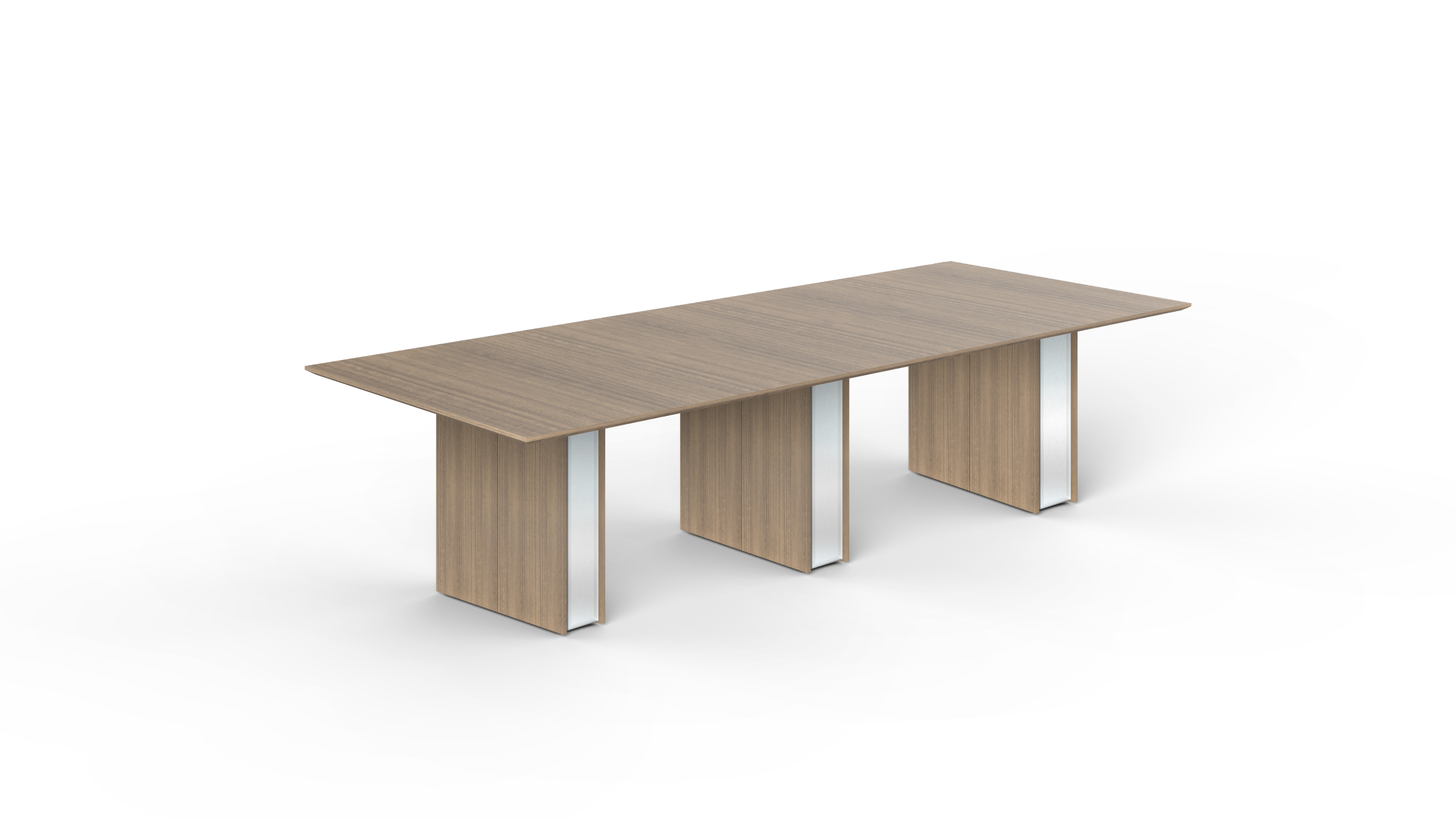10' Coltello Conference Table with Bicci legs, Noce