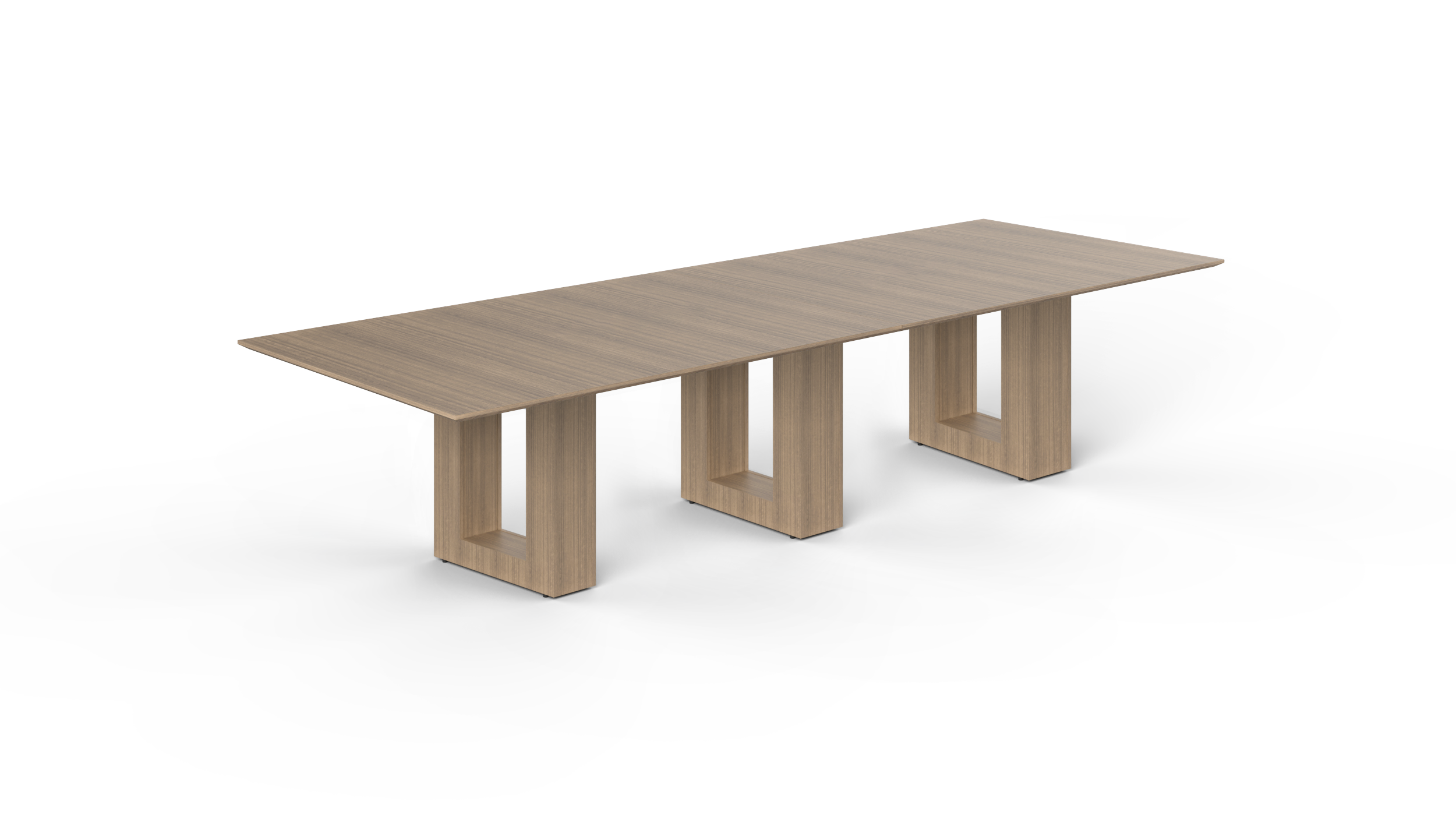 12' Coltello Conference Table with Aureola legs, Noce