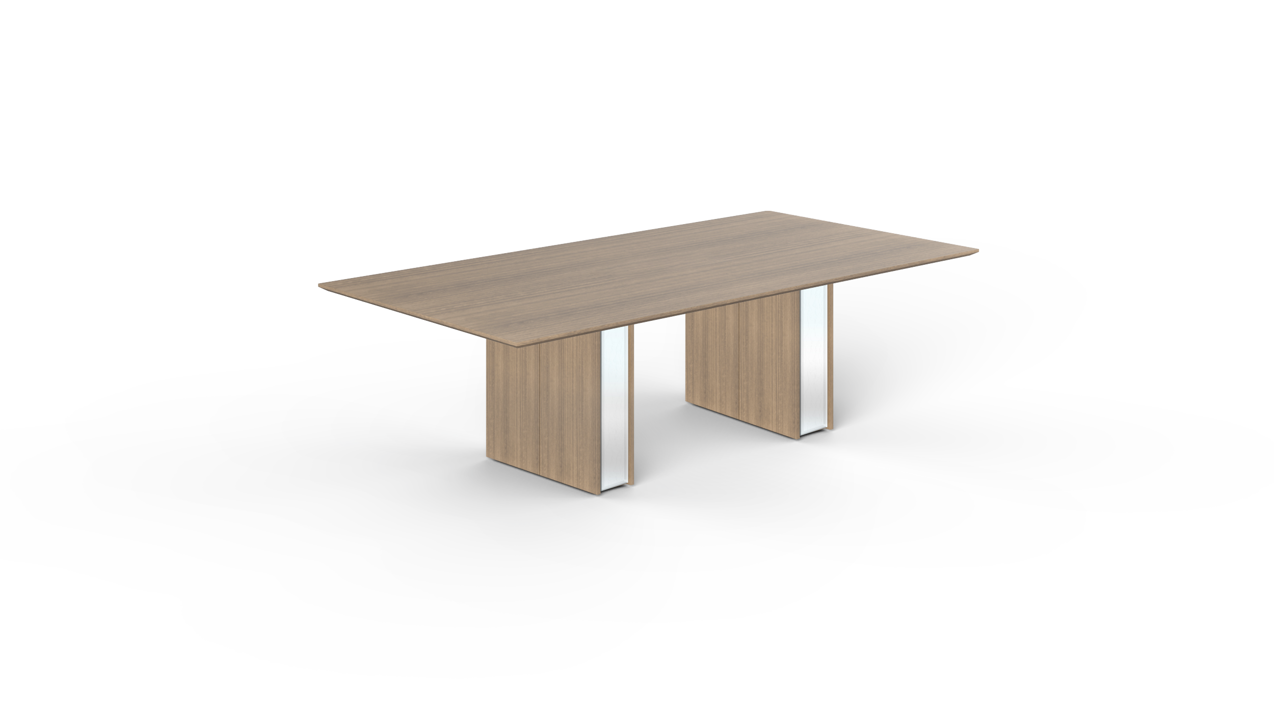 8' Coltello Conference Table with Bicci legs, Noce
