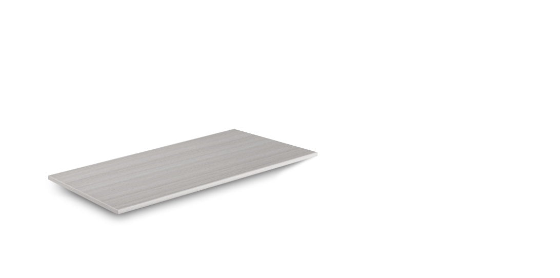Laminate Top for Height Adjustable Desks 24"x42" Blanc de Gris
